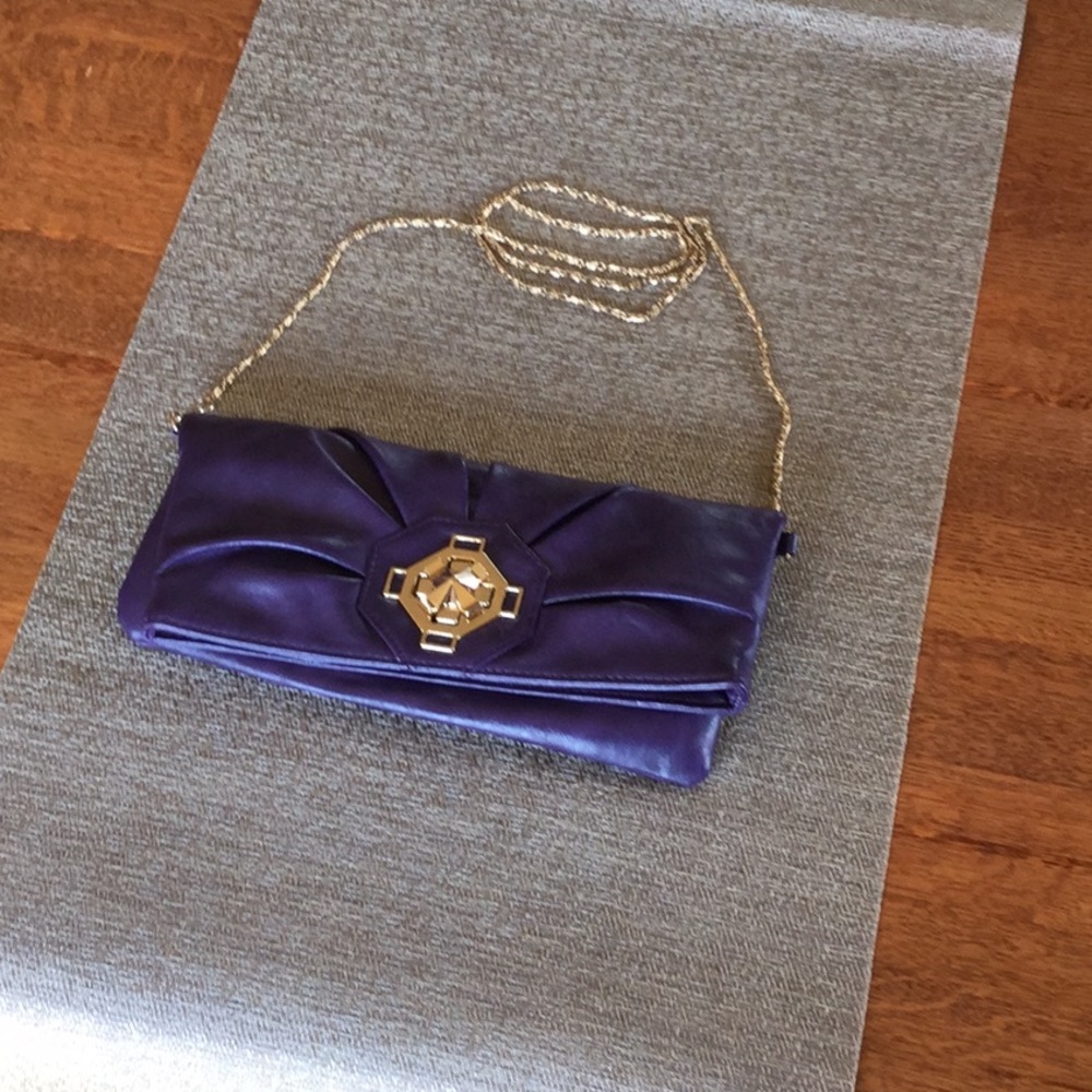 Purple Clutch/Cross-over bag